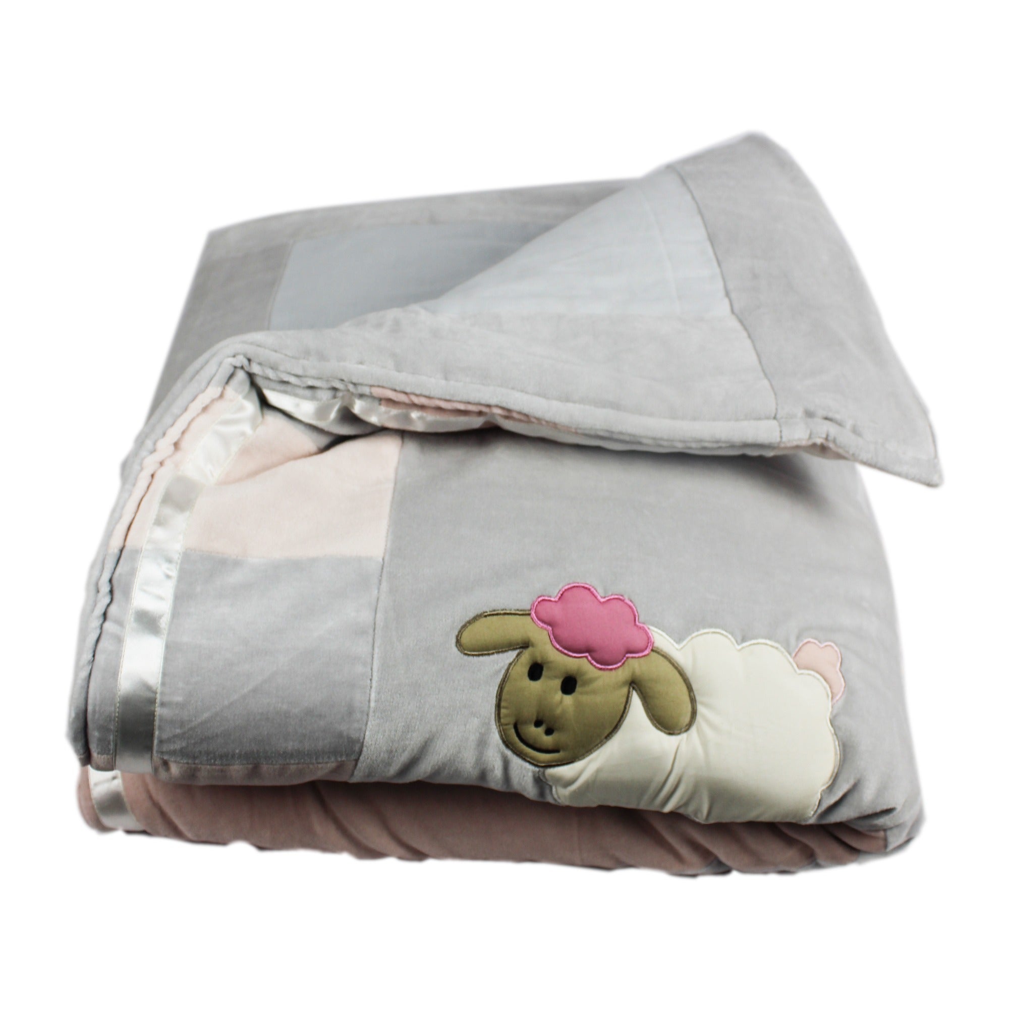 Baby Animals Quilt Set with 2 Soft Pillows